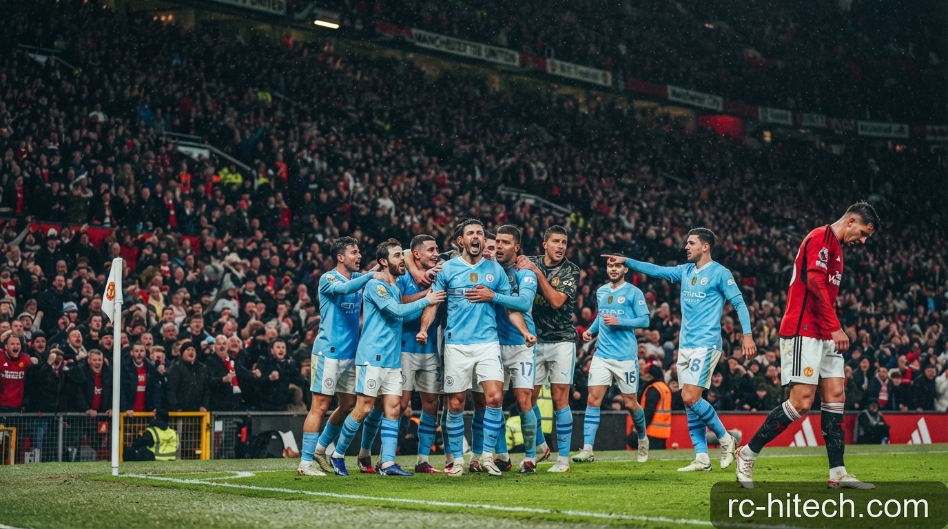 Man City và chiến thắng 'nghịch cảnh' tại Old Trafford: Khi 10 người vẫn là quá đủ